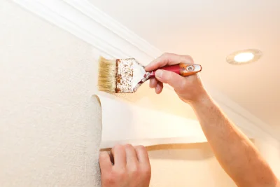 Pose de papier peint à Sigy-le-Châtel — revêtements muraux et toiles de verre